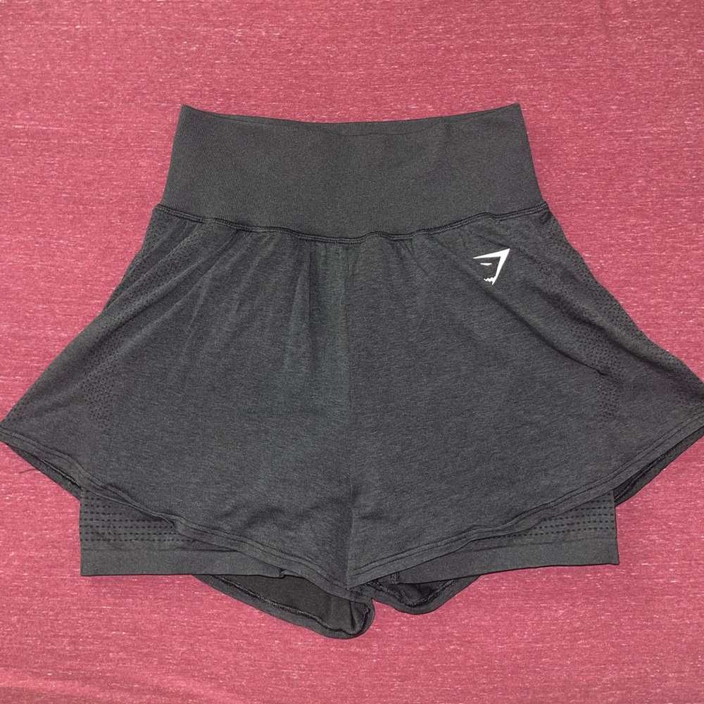 Gymshark Black Athletic Shorts, Vital Seamless